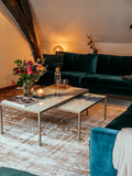 Teppich Rechteckig | Mad Men Columbus Gold Rechteckiger Designteppich | Art.-Nr. 8419 - von Louis de Poortere online kaufen bei LIVINGforme.