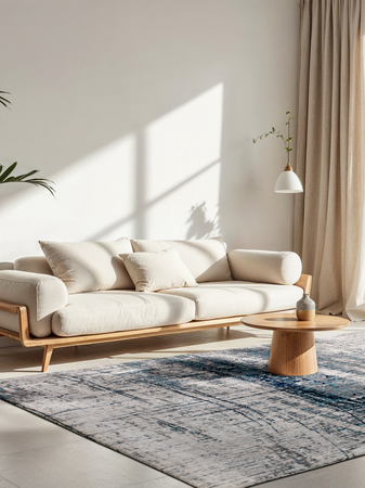 Mad Men Bronx Azurite Rechteckiger Designteppich | Art.-Nr. 8421