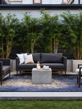 Teppich Rechteckig | Mad Men Abyss Blue Teppich | Art.-Nr. 8629 - von Louis de Poortere online kaufen bei LIVINGforme.