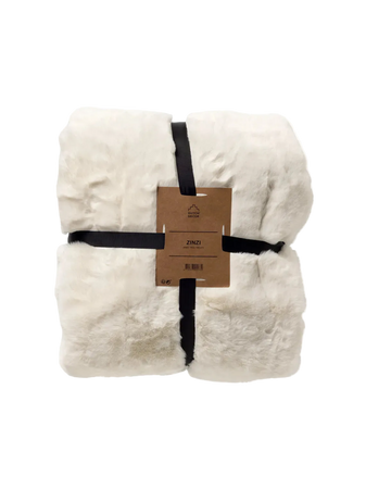 Wohndecke | Plaid Zinzi Snow White - von LIVING Collection online kaufen bei LIVINGforme.