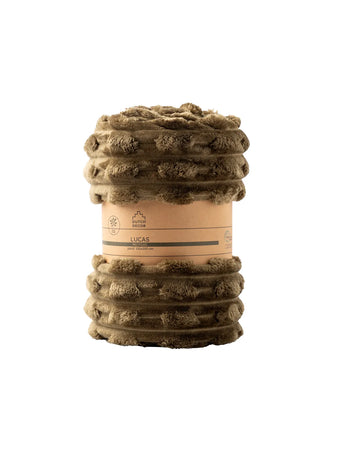 Wohndecke | Plaid Lucas Recycled Military Olive - von LIVING Collection online kaufen bei LIVINGforme.