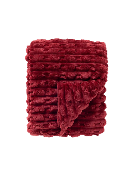 Wohndecke | Plaid Lucas Recycled Merlot - von LIVING Collection online kaufen bei LIVINGforme.