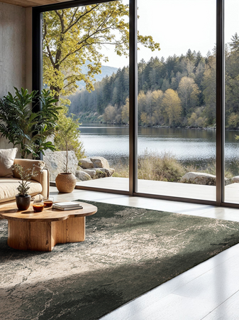 Teppich Rechteckig | Mad Men Dark Pine Teppich | Art.-Nr. 8723 - von Louis de Poortere online kaufen bei LIVINGforme.