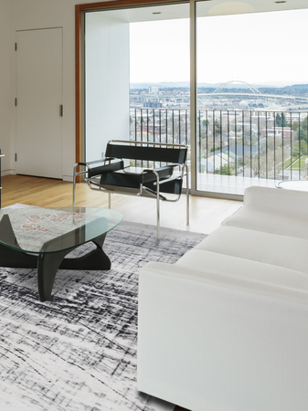 Mad Men Metro B&w Rechteckiger Designteppich | Art.-Nr. 8926