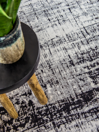 Mad Men Metro B&w Runder Designteppich | Art.-Nr. 8926