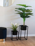 Marla Blumentopf-Set Stahl Dekotopf Living Nordic