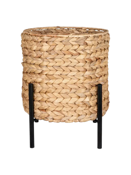 Antas Pflanzkübel Wasserhyazinthe/Metall, natur/schwarz Pflanzkübel Living Nordic