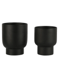 Fulda Blumentopf-Set Metall, schwarz Dekotopf Living Nordic