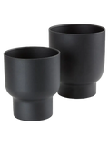 Fulda Blumentopf-Set Metall, schwarz Dekotopf Living Nordic