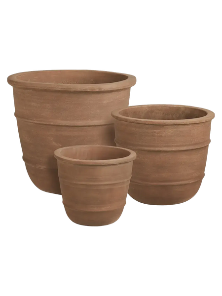 Kragholm Topf-Set Terrakotta, braun Dekotopf Living Nordic