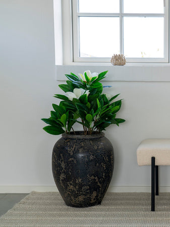 Capelo Dekotopf Terrakotta, grau Dekotopf Living Nordic