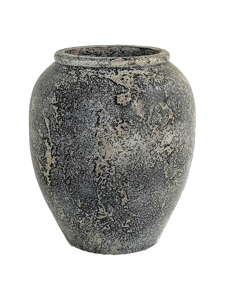 Capelo Dekotopf Terrakotta, grau Dekotopf Living Nordic