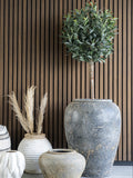 Capelo Dekotopf Terrakotta, grau Dekotopf Living Nordic