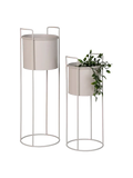Rabo Blumentopf-Set Stahl, sand Dekotopf Living Nordic