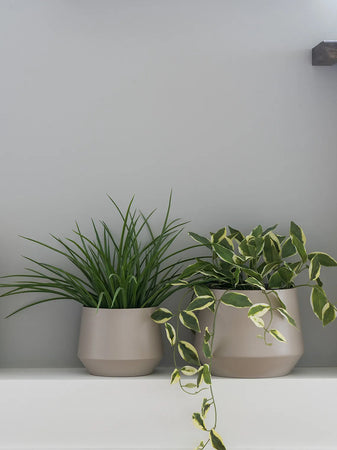 Trofa Blumentopf-Set Stahl, sand Dekotopf Living Nordic