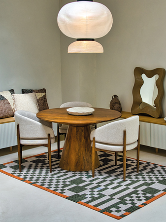 Teppich Rechteckig | Craft Chess Teppich Deep Green | Art.-Nr. 9339 - von Louis de Poortere online kaufen bei LIVINGforme.