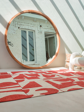 Runder Teppich | Craft Papercut Runder Teppich Rust | Art.-Nr. 9364 - von Louis de Poortere online kaufen bei LIVINGforme.