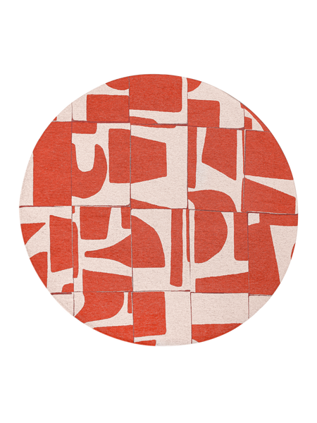 Runder Teppich | Craft Papercut Runder Teppich Rust | Art.-Nr. 9364 - von Louis de Poortere online kaufen bei LIVINGforme.