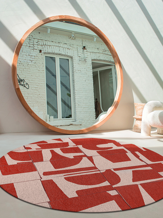 Runder Teppich | Craft Papercut Runder Teppich Rust | Art.-Nr. 9364 - von Louis de Poortere online kaufen bei LIVINGforme.