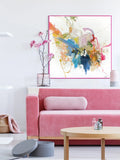 Leinwandbild Confidential Pink | Mixed Paintings