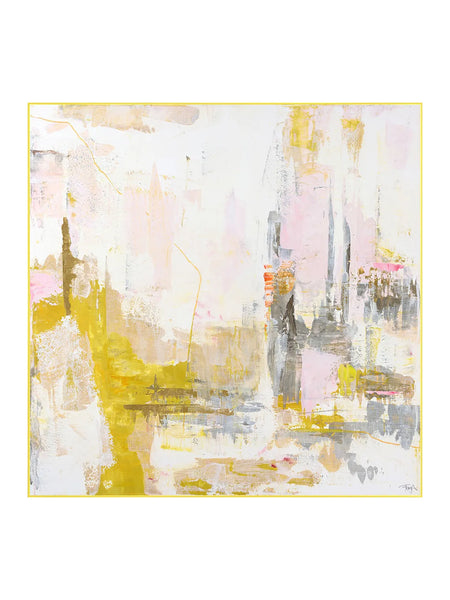 Leinwandbild New Age Yellow 1 | Mixed Paintings