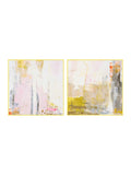 Leinwandbild New Age Yellow 2+3 (2er-Set) | Mixed Paintings