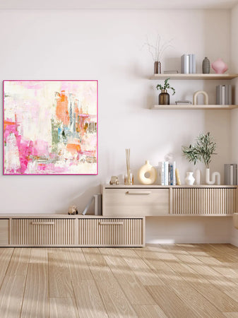 Leinwandbild New Age Pink 1 | Mixed Paintings
