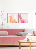 Leinwandbild New Age Pink 2+3 (2er-Set) | Mixed Paintings