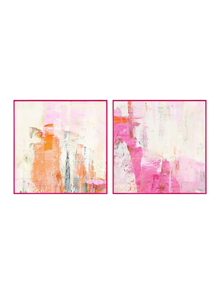 Leinwandbild New Age Pink 2+3 (2er-Set) | Mixed Paintings