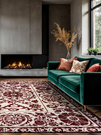 Teppiche | Antiquarian Suzani Teppich - Zephyr | Art.-Nr. 9734 - von Louis de Poortere online kaufen bei LIVINGforme.