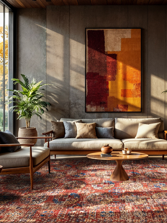 Teppiche | Antiquarian Kasak Teppich - Aksou | Art.-Nr. 9841 - von Louis de Poortere online kaufen bei LIVINGforme.