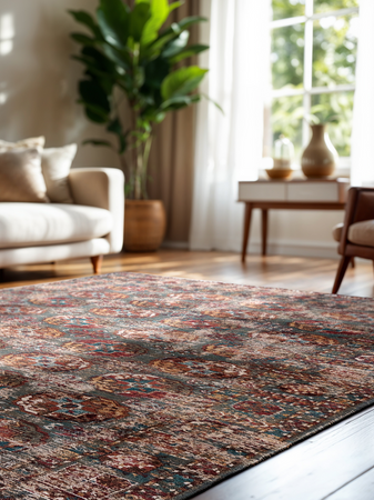 Teppiche | Antiquarian Kasak Teppich - Almati | Art.-Nr. 9845 - von Louis de Poortere online kaufen bei LIVINGforme.