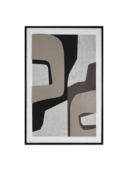 Reinders Neutral Motion – Layered Mixed Media Wandbild 78 x 118 cm Wandbild Reinders