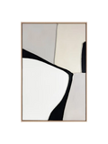 Silent Shapes – Mixed-Media-Wandbild, minimalistisch, gerahmt, 78 x 118 cm Wandbild Reinders