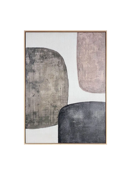 Reinders Raw Balance – Textured Canvas Abstract Wandbild 78 x 100 cm Wandbild Reinders