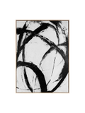 Reinders Black Rythm – Textured Canvas Abstract Wandbild 78 x 100 cm Wandbild Reinders