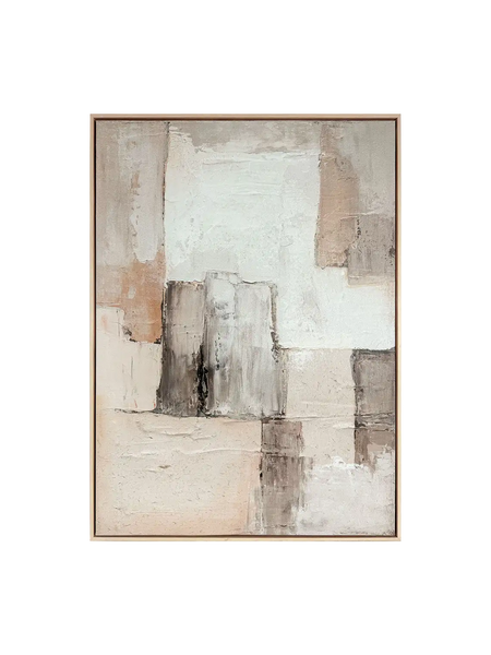 Reinders Solid Layers – Textured Canvas Abstract Wandbild 78 x 100 cm Wandbild Reinders