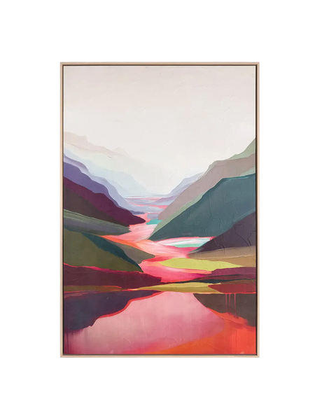 Reinders Mountain Depth – Textured Canvas Wandbild 78 x 118 cm Wandbild Reinders