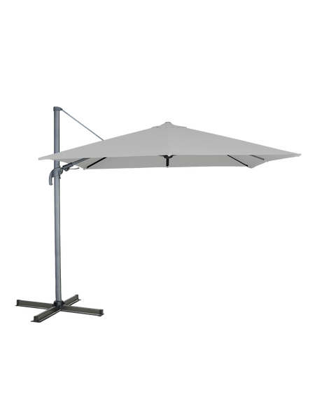 Ampelschirm | Ampelschirm Paros - hellgrau, 300x300 cm - von LIVING online kaufen bei LIVINGforme.