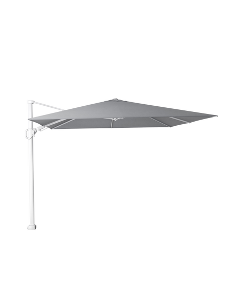 Ampelschirm | Ampelschirm | "Mercury" 300x300 cm – Gestell White / Bezug Manhattan Grey - von LIVING online kaufen bei LIVINGforme.