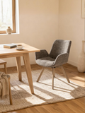 Stuhl | Armlehnstuhl Grau - von LIVING Collection online kaufen bei LIVINGforme.