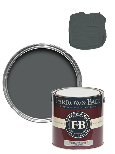 Wandfarbe - Beetle Black No. G16 Wandfarbe Farrow & Ball