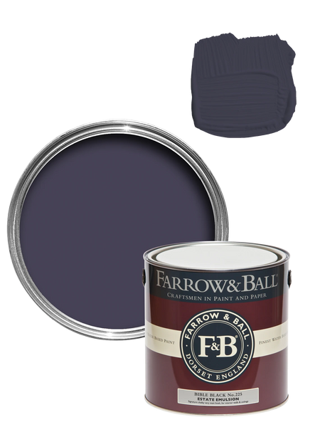 Wandfarbe - Bible Black No. 225 Wandfarbe Farrow & Ball