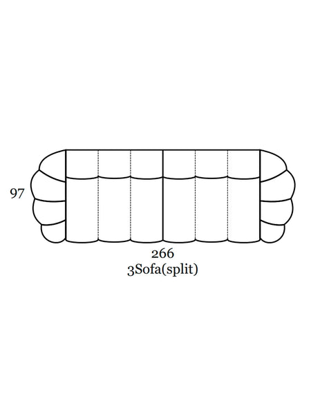 Wendy Sofa | "3-Sitzer Sofa (geteilt)"