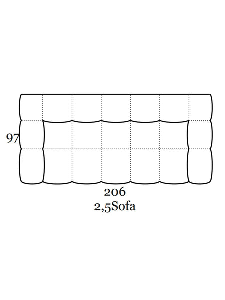 Kolle Sofa | "2,5-Sitzer Sofa"
