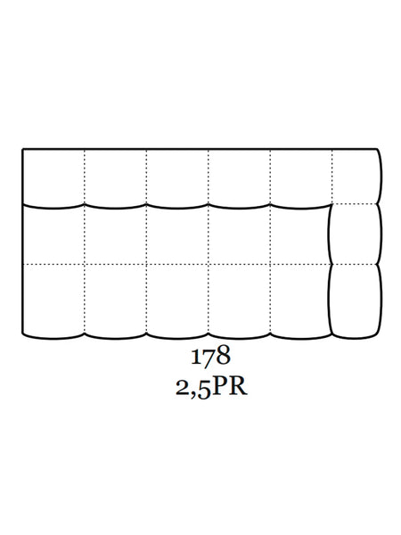 Kolle Sofa | "2,5-Sitzer Element mit 1 Armlehne rechts"
