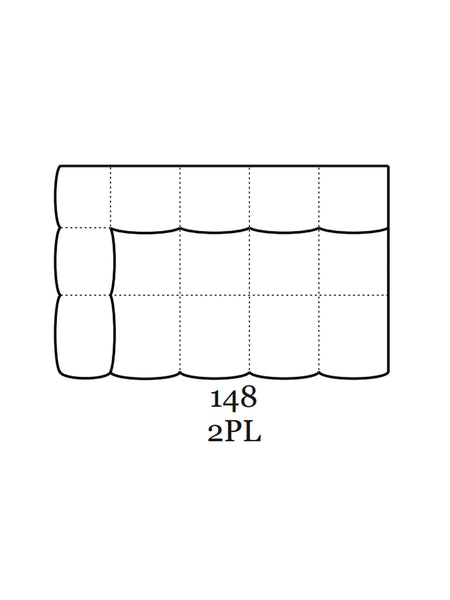 Kolle Sofa | "2-Sitzer Element mit 1 Armlehne links"