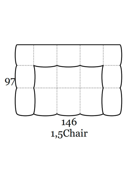 Kolle Sofa | "1,5-Sitzer Sessel"