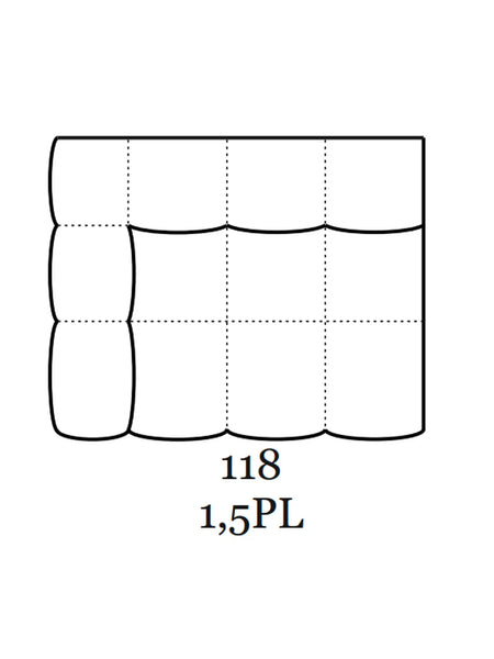 Kolle Sofa | "1,5-Sitzer Element mit 1 Armlehne links"