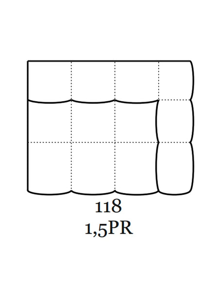 Kolle Sofa | "1,5-Sitzer Element mit 1 Armlehne rechts"